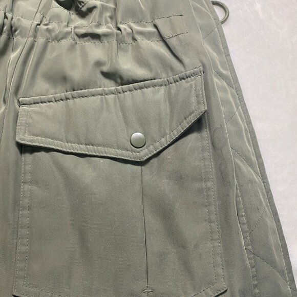 A New DAy XS Olive Green Womens Parka Jacket With Faux Fur Trim Hood Snap/Zip - Picture 13 of 16